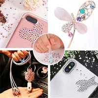 Diamentowy długopis do malowania Bling go na akcesoria do haftu zestaw zestaw do malowania diamentowego DIY narzędzia dekoracyjne 3mm 5mm okrągły diamentowy 5